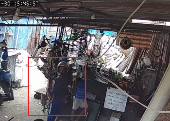 Un moto taxista del barrio.