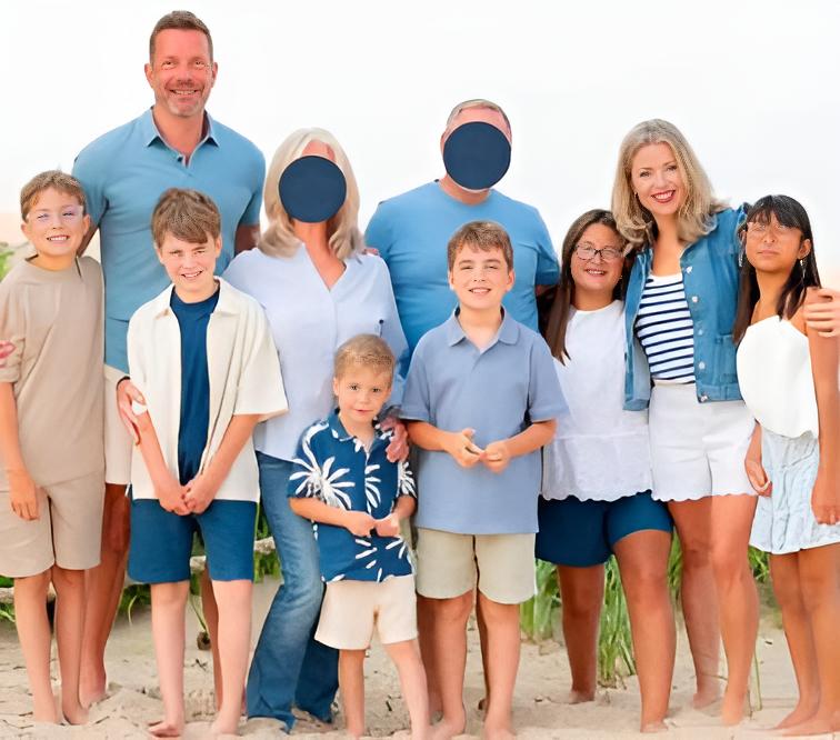 Una familia de 8 personas