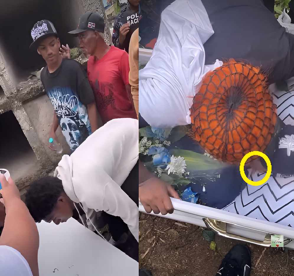 Se acercó al ATAÚD y protagonizó un gesto durante la despedida